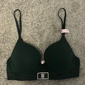Dark Green Victoria’s Secret T-Shirt Push-Up Full Coverage Bra